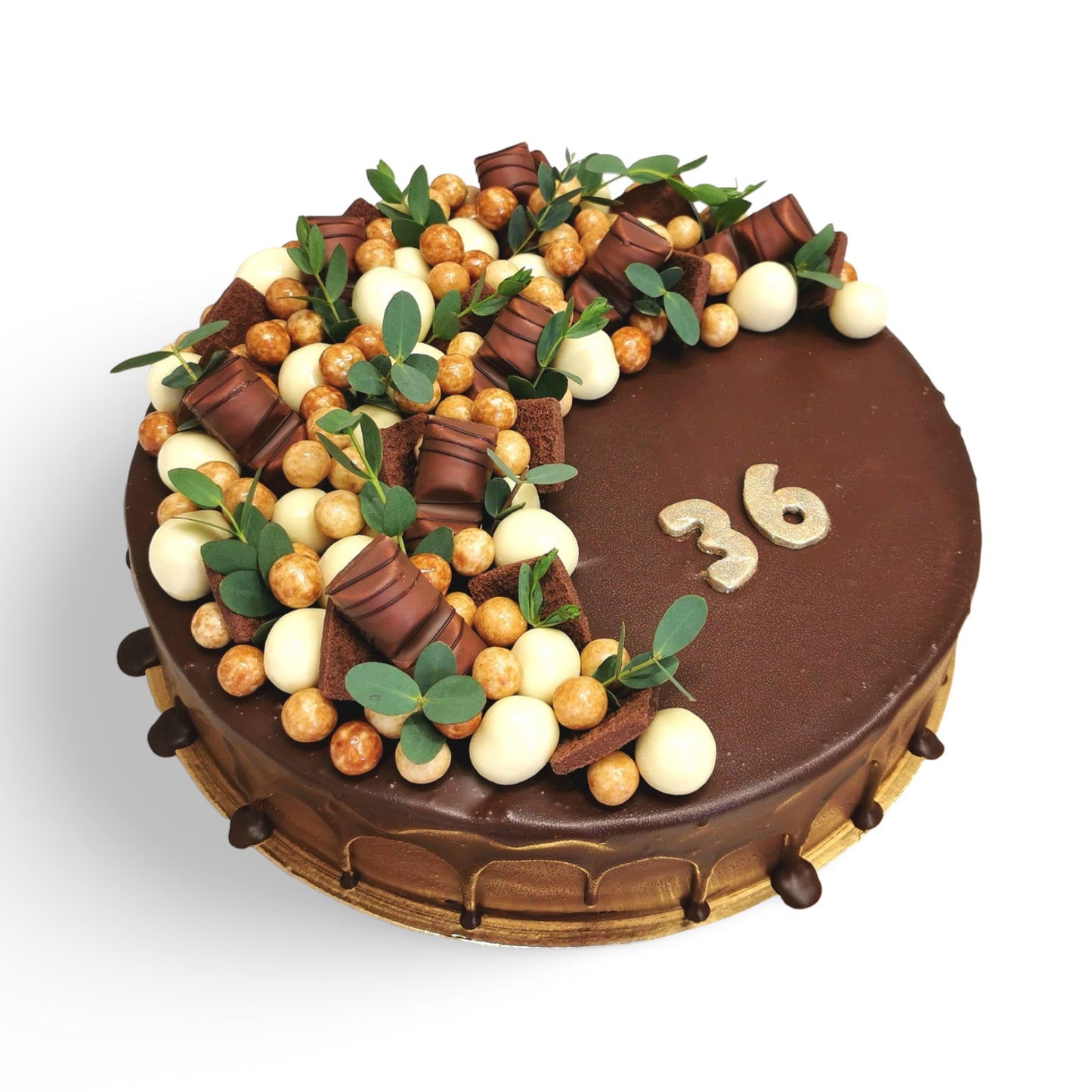 chocolate cake with decor