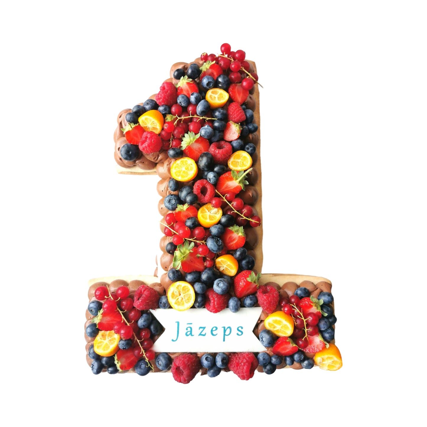 šablonkūka cipars viens